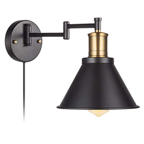E26 Base,Bulbs not Included 3 Pack Plug in Wall Sconce,Swing Arm Wall Lamp with On/Off Switch,Black Industrial Vintage Wall Mounted Lighting Fixture for Bedside,Bedroom,Reading Lamp E26 Base,Bulbs not Included 3 Pack Plug in Wall Sconce,Swing Arm Wall Lamp with On/Off Switch,Black Industrial Vintage Wall Mounted Lighting Fixture for Bedside,Bedroom,Reading Lamp